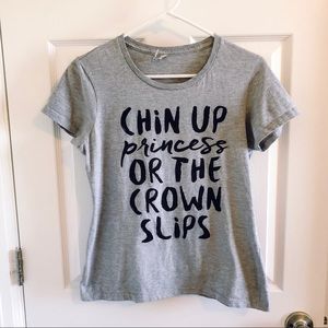 Grey graphic tee